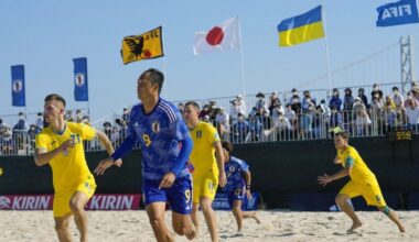 Japan host Ukraine in beach soccer friendly