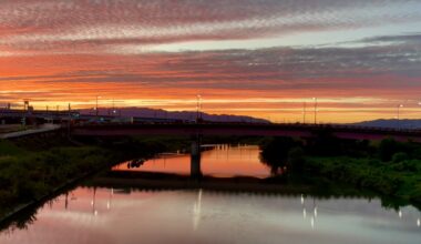 Sunset Somewhere in Amagasaki, Today.