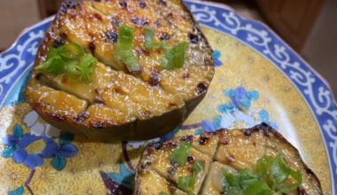 Nasu dengaku with homegrown eggplant 🍆