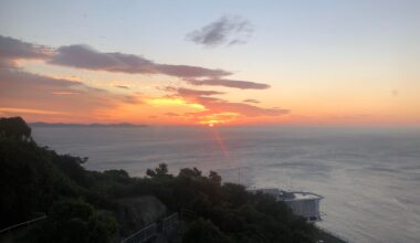 Sunrise over Sagami Bay