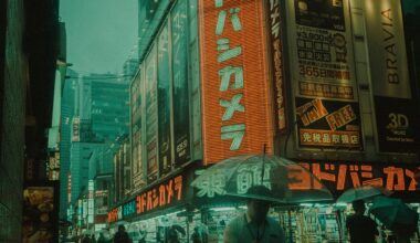 Rainy evening in Shinjuku