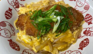 I made Katsudon.