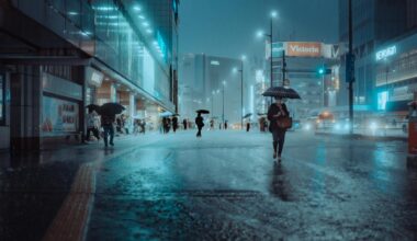 Tokyo in the rain [OC]