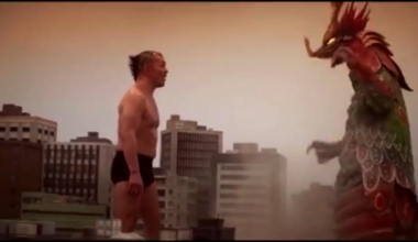 Only Suzuki can beat the shit out of a Kaiju like a boss.