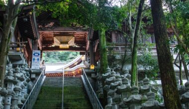 The stairway up to Kashima Shrine