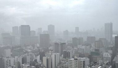 Tokyo in the rain.