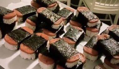 Spam Musubi of disputed origins was possibly created by survivors of Japanese American internment camps. Its a Hawaii favorite best fresh and warm anytime of day.