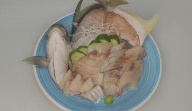 Managatsuo Sashimi. Golden Pomfret.