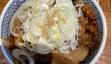 My brunch-yakiniku don at Yoshinoya