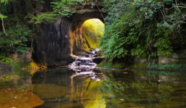 Sunrise at Kameiwa Cave, two years ago today (Chiba-ken)