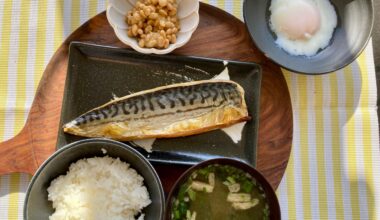 Semi-homemade Japanese breakfast