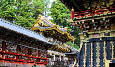 Beautiful carvings on Yōmeimon gate at Nikkō, two years ago today (Tochigi-ken)