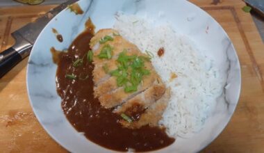 My first homemade chicken katsu curry