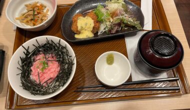 $6 lunch at a restaurant near Kameido station.