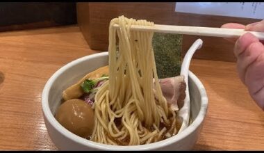 Unique Charcoal Grilled Mackerel Ramen at Suzuran in Shinjuku