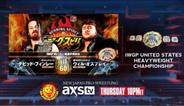 New NJPW on AXS 10/9c IWGP US title. Ospreay vs Finlay