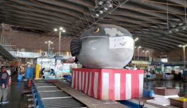 Karato Fish Market Fugu statue in Shimonoseki, Yamaguchi [OC]