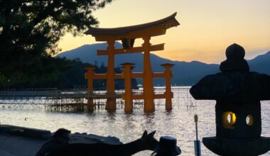 Floating Torii Gate, Itsukushima Shrine [OC]