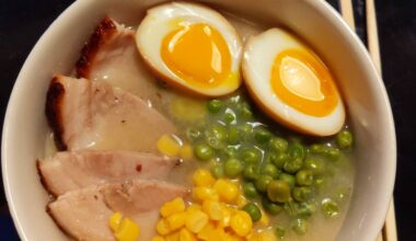 Homemade tonkatsu ramen with chasu pork