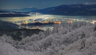 Lake Suwa nightscape