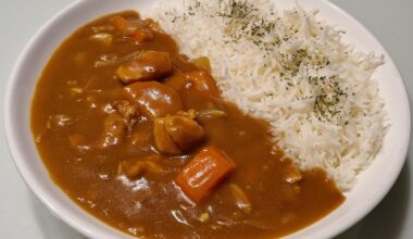 I made curry rice for the first time!