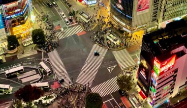 Shibuya crossing from the Sky Observatory