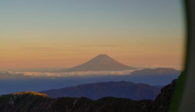 a great view of Mt. Fuji from Mt. Kita. happy trailing.