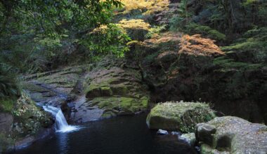 The top of Ninai falls, Akameguchi, Mie prefecture