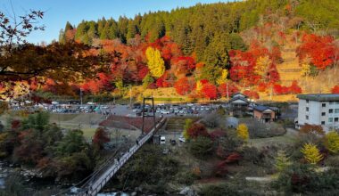 autumn foliage in odaira-koen, inabu