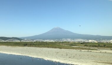 Tokaido Shinkansen view of Mount Fuji