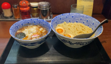 Great tsukemen in Urawa, just North of Tokyo at Kingyo