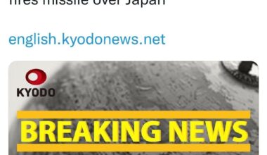 North Korean missle reportedly flies over Japan: Kyodo News