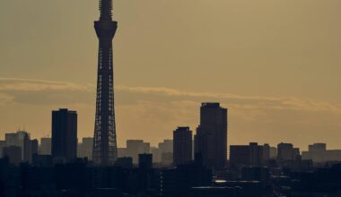 Tokyo Skytree from the highway