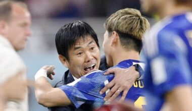 Football: Japan's persistence paid off in "historic" win, Moriyasu says