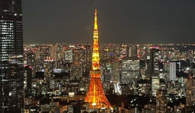 Tokyo tower seen from Roppongi