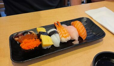 Nigiri from Kenko Ya in O’ahu, Hawaii