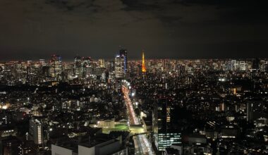 Tokyo Tower from Shibuya Sky