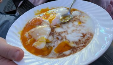 Attempted onsen tamago. It tasted delicious, but where did I go wrong 😭