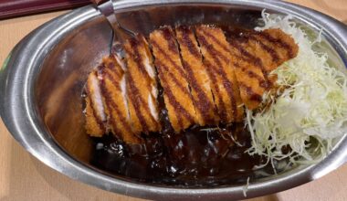 Pork Cutlet Kare from Go Go Kare <3 I wish I should have ordered with bigger portion rice :)