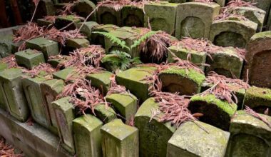 Collected/forgotten grave stones - kanazawa