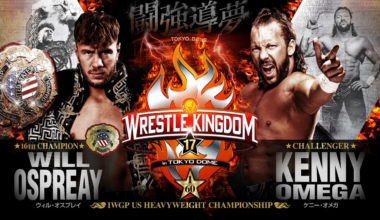 Love either man or hate ‘em, this dream match is sure to be an early MOTY candidate. Kenny Omega in NJPW is a different animal, here taking the Jericho role in his monumental return, with Ospreay in peak ’18 Omega form…