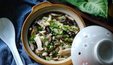 Homemade mushroom rice