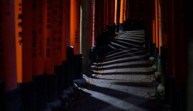 Shrine gate shadows [OC]