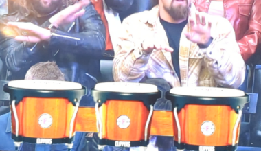 Everyone posting about Full Gear, and here I am posting Switchblade on the Bongo Cam at the Spurs/Clippers game