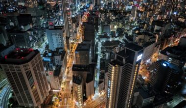 Southern View of Osaka from the Conrad