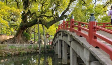 Taiko-bashi bridge at Daizaifu Tenmangu Shrine, Fukuoka.