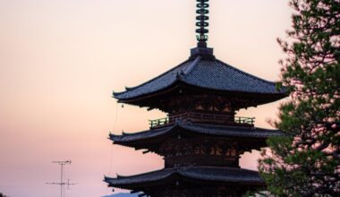 Yasaka Pagoda in summer