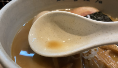 Very rich and creamy “double soup” ramen at Menya Kissou