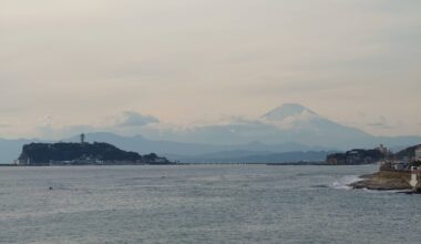 Enoshima and Mt. Fuji