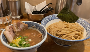 Tsukemen in Shibuya at Dogenzaka Mammoth 🦣 🍜